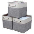 Kntiwiwo Foldable Storage Bin Collapsible Basket Cube Storage Organizer Bins with Dual Carry Handles for Home Closet Nursery Dra
