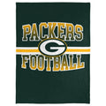 Foco Nfl Micro Raschel Plush Throw Blanket, Stripe Logo 45 X 60, Green Bay Packers