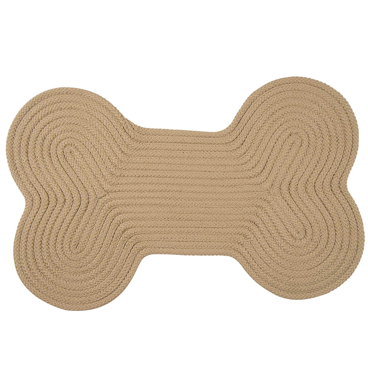 Dog Bone Solid Scatter Rug, 18 By 30-Inch, Sand