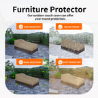 Easy-Going Waterproof Outdoor Chaise Lounge Cover, Heavy Duty Patio Lounge Chair Cover, Windproof Outdoor Furniture Cover With Air Vent (1 Pack-78Wx35.5Dx33H Inch, Camel/Dark Brown)
