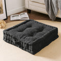 Wellsin Square Floor Pillows For Adults Kids - Meditation Floor Pillow Seating Cushion - Tufted Floor Cushion With Shredded Memo