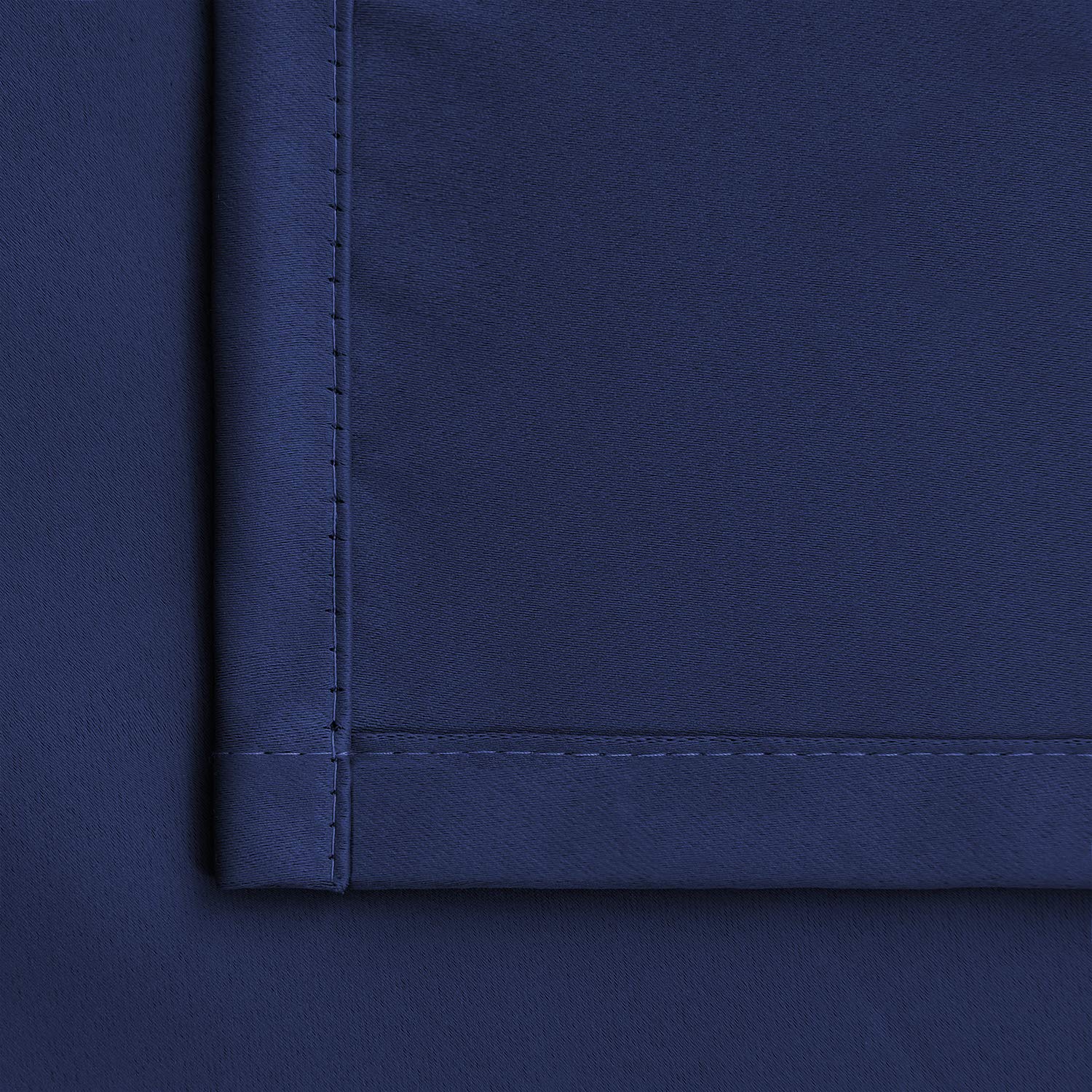 Bgment Short Blackout Curtains For Bedroom - Room Darkening Curtain Rod Pocket 45 Inch Length Thermal Insulated Window Drapes For Kitchen Bathroom Cafe, 42 X 45 Inch, 2 Panels, Navy Blue