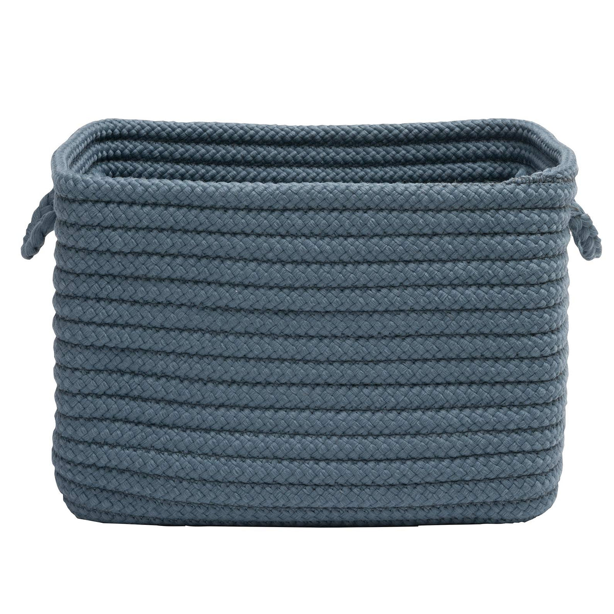 Colonial Mills Modern Farmhouse Home Basket, 12&quot;X8&quot;X10&quot;, Antique Blue