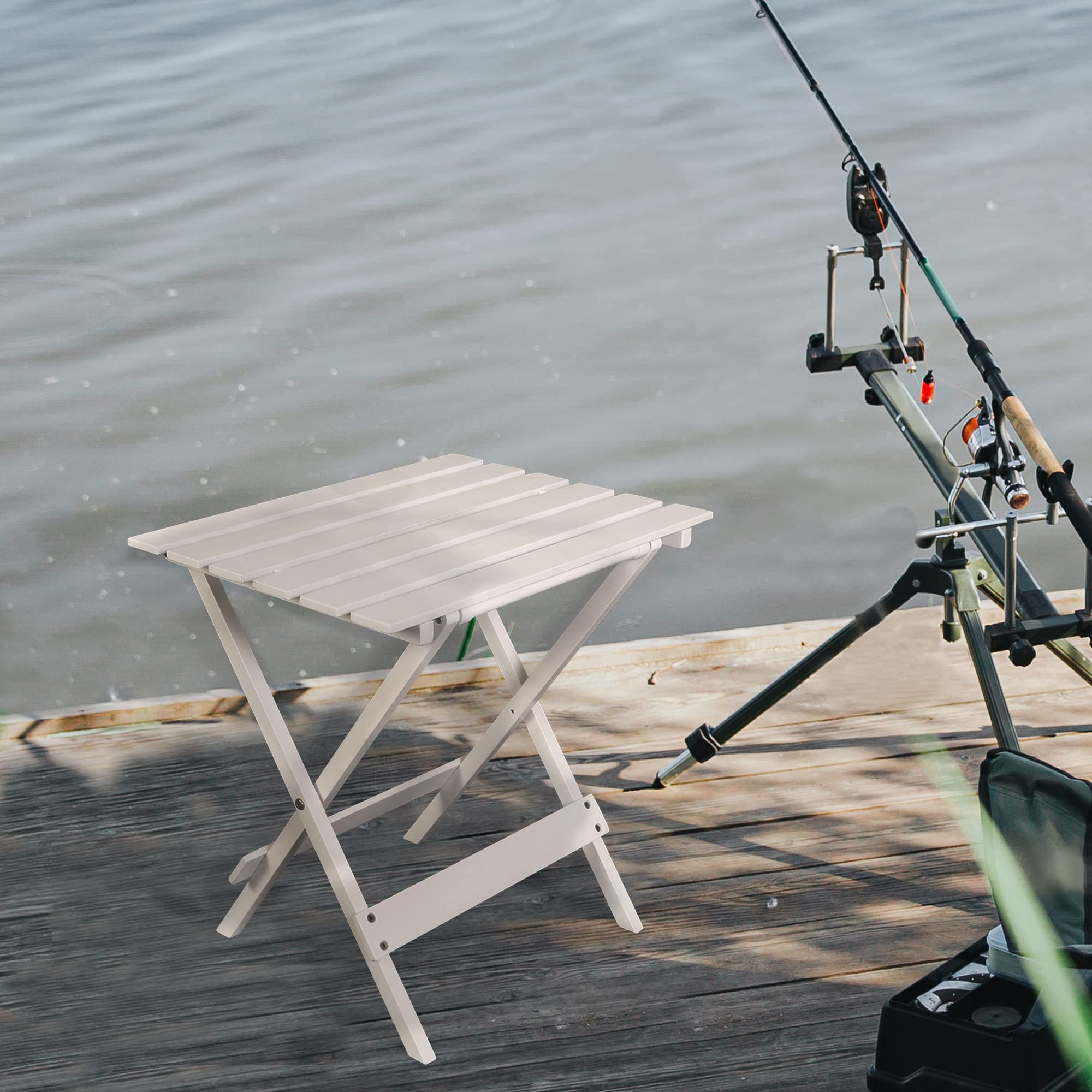 Casual Home Small Folding Side Table (2-Piece Set) - Thumbnail 3