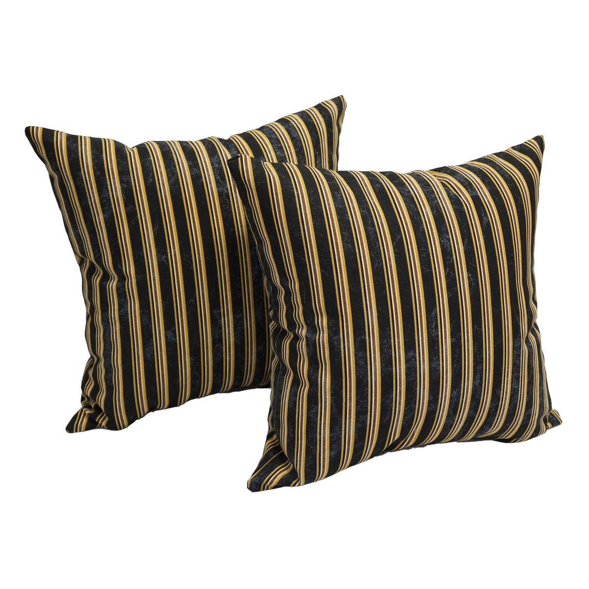 Blazing Needles Printed Throw Pillow, 17&quot;, Midnight Stripe 2 Count