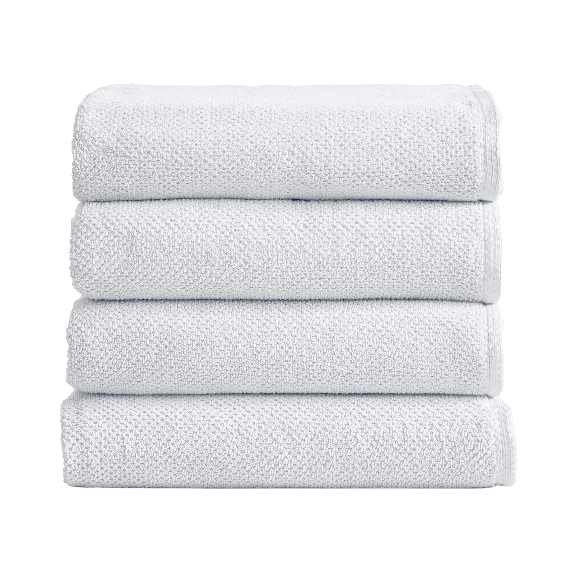 Great Bay Home 100% Cotton Quick-Dry Bath Towel Set (30 x 52 inches) Highly Absorbent, Textured Popcorn Weave Bath Towels. Acaci
