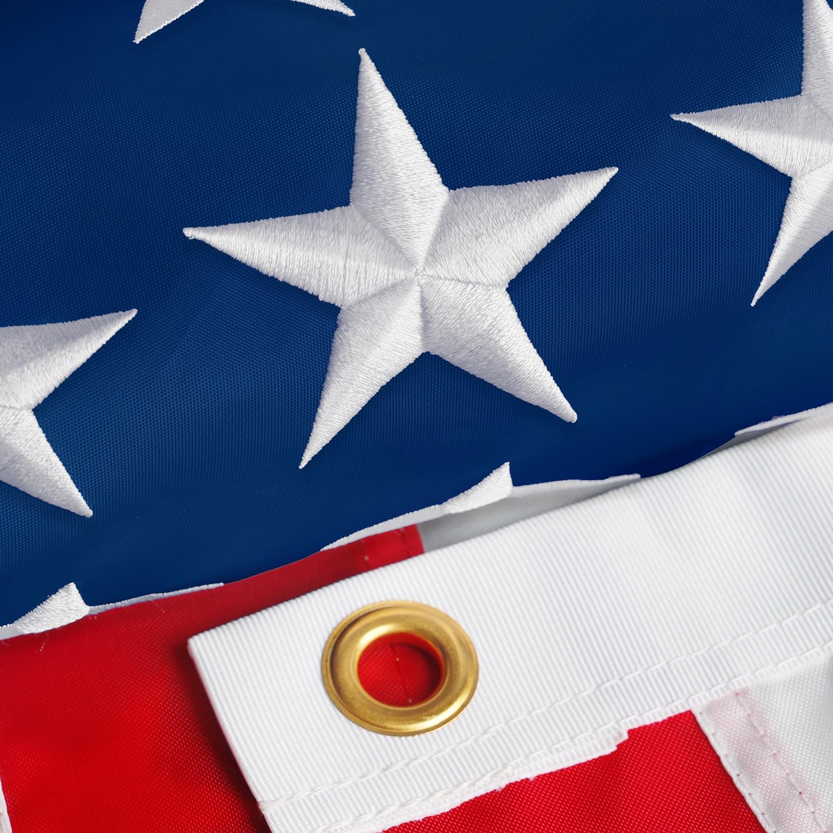 3X5 Ft American Flag,American Flags For Outside,Embroidered Stars Best Made In Usa Flag,Fade Resistant Heavy Duty Waterproof Ame