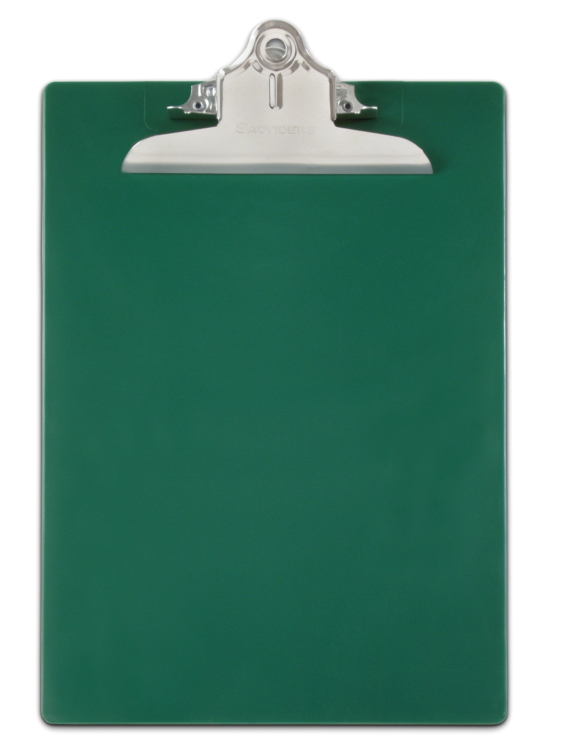 Saunders Recycled Plastic Clipboard, 1-Inch Capacity, Holds 8.5 X 12 Inches, Green (21604)