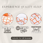 Elegant Comfort 6-Piece Moroccan Trellis Print Sheet Set, Super Cozy, Fade And Wrinkle Resistant, 1500 Premium Hotel Quality Microfiber, Deep Pocket Fitted Sheet With Smart Pockets, Full, Orange