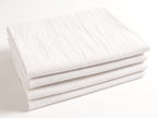 Kaf Home Flour Sack Kitchen Towels, White, Set Of 4, 100% Cotton