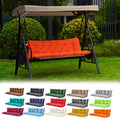 Gpqawer Porch Swing Cushions,Outdoor Cushions 3 Seater Replacement With Backrest, Waterproof Thickened Bench Cushion With Ties F