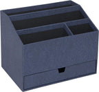 Bigso Greta Desktop Organizer | Durable Office Desk Organizer For Office Supplies And Accessories | Desk Organizer With 4 Compar