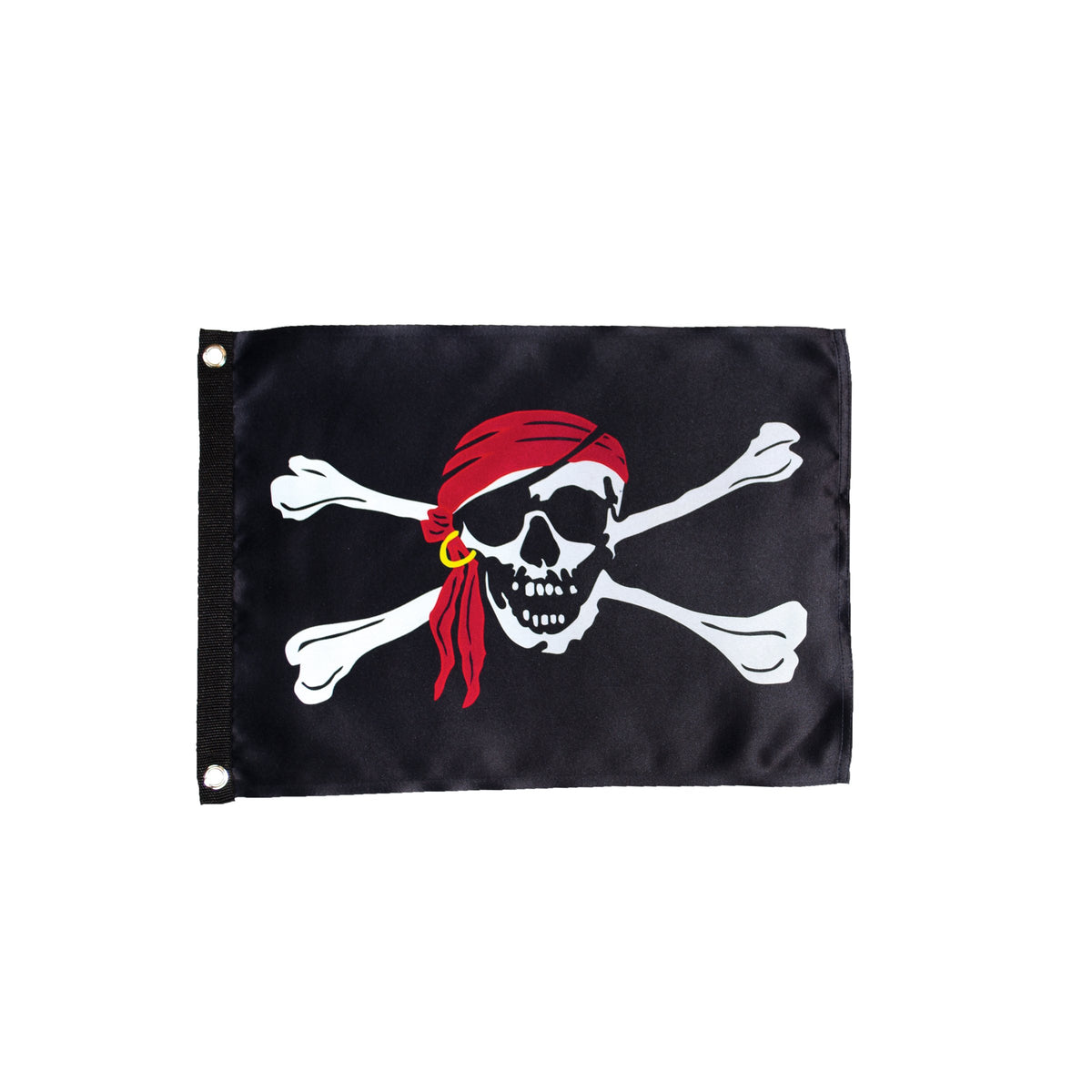 In The Breeze I'M A Jolly Roger Lustre Grommet Flag, 12' X 18'