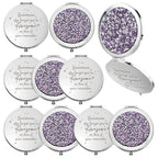 Roowest 10 Pcs Inspirational Compact Mirror Sometimes You Forget You're Awesome Appreciation Thank You Gifts for Women Employee 