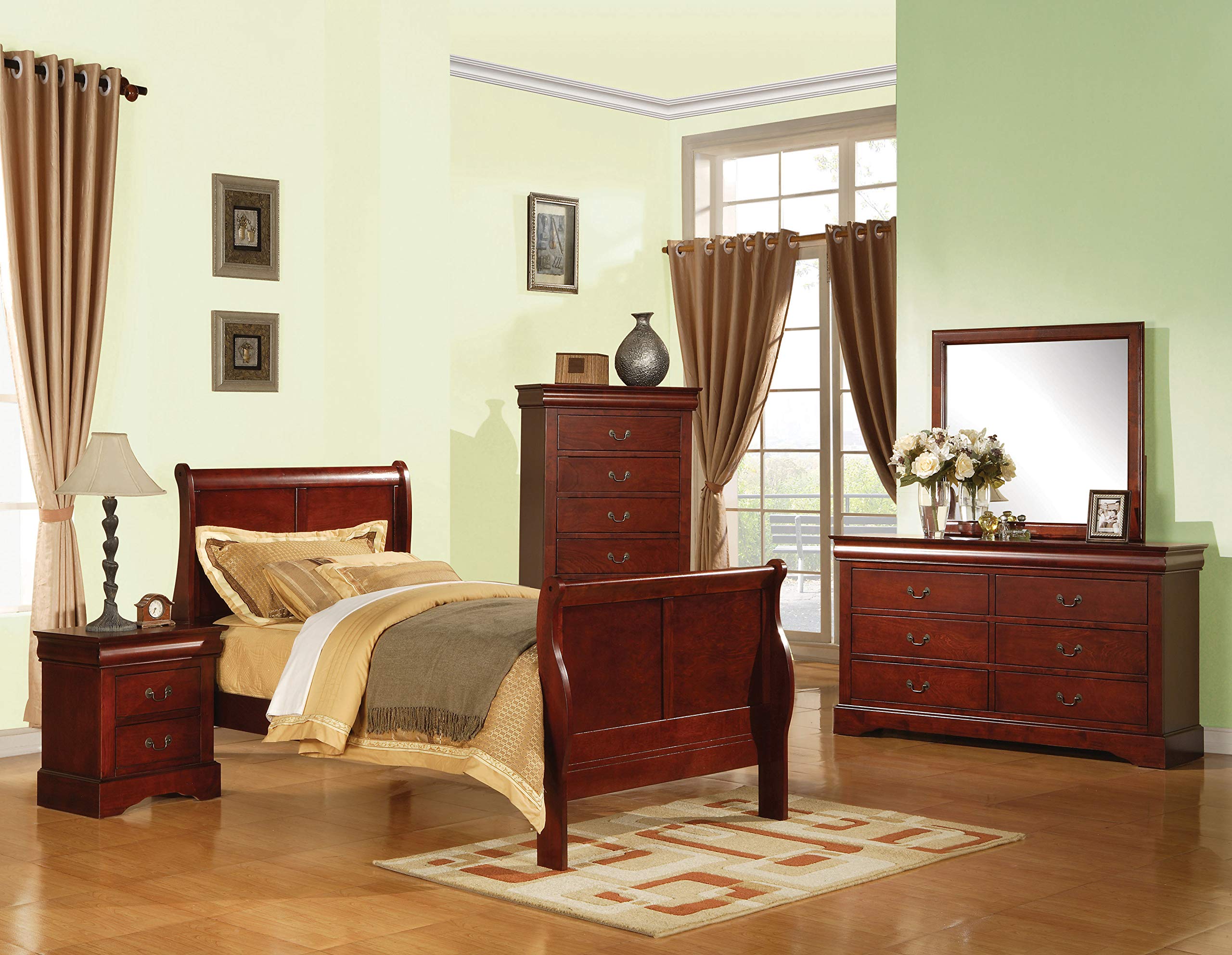 Acme Furniture Louis Philippe III Sleigh Twin Bed