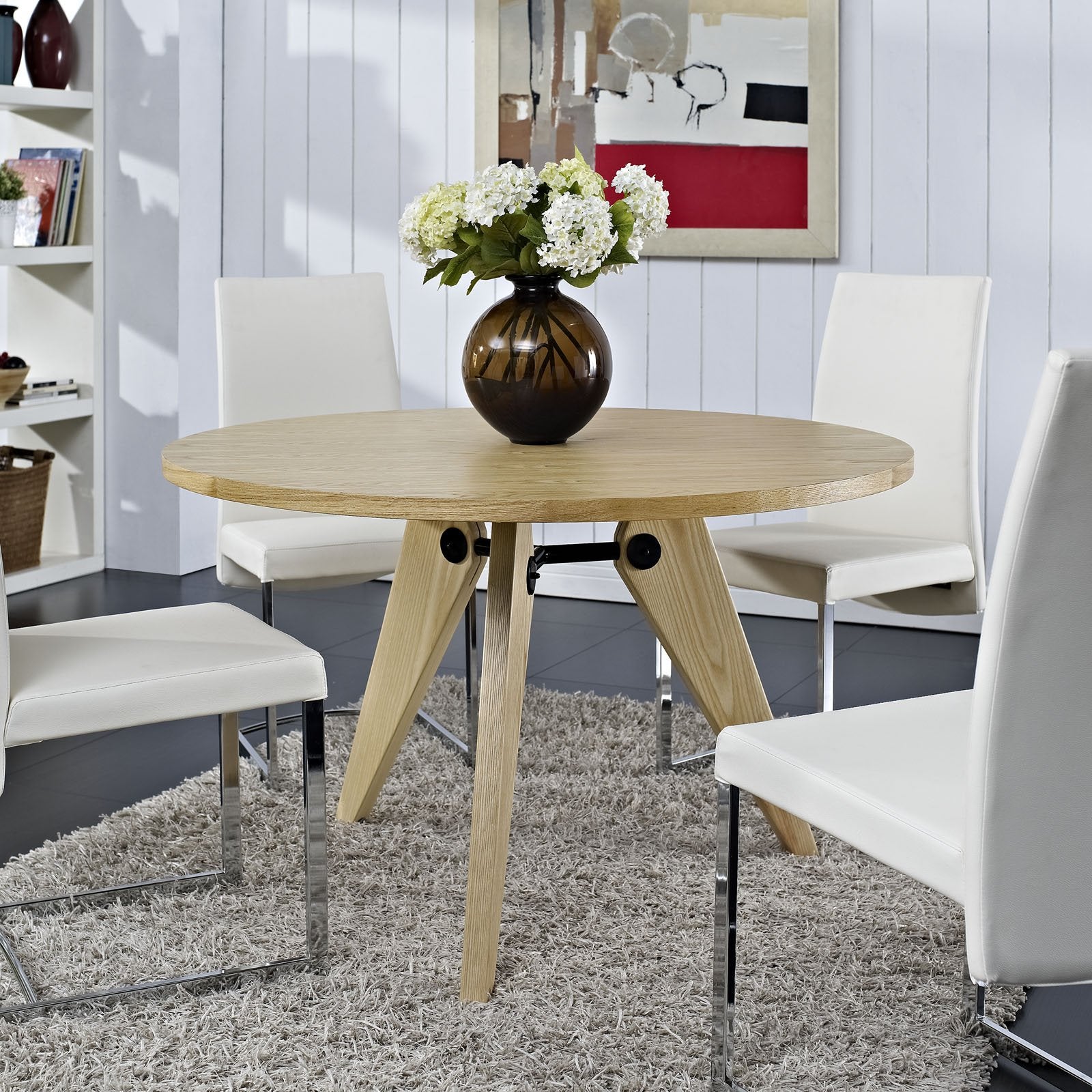 Modway Laurel Dining Table In Walnut