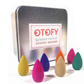 OTOFY 70 PCS Backflow Incense Cones Green Tea Incense Osmanthus Jasmine Incense Lavender Rose Sandalwood Mixed Natural Incense C