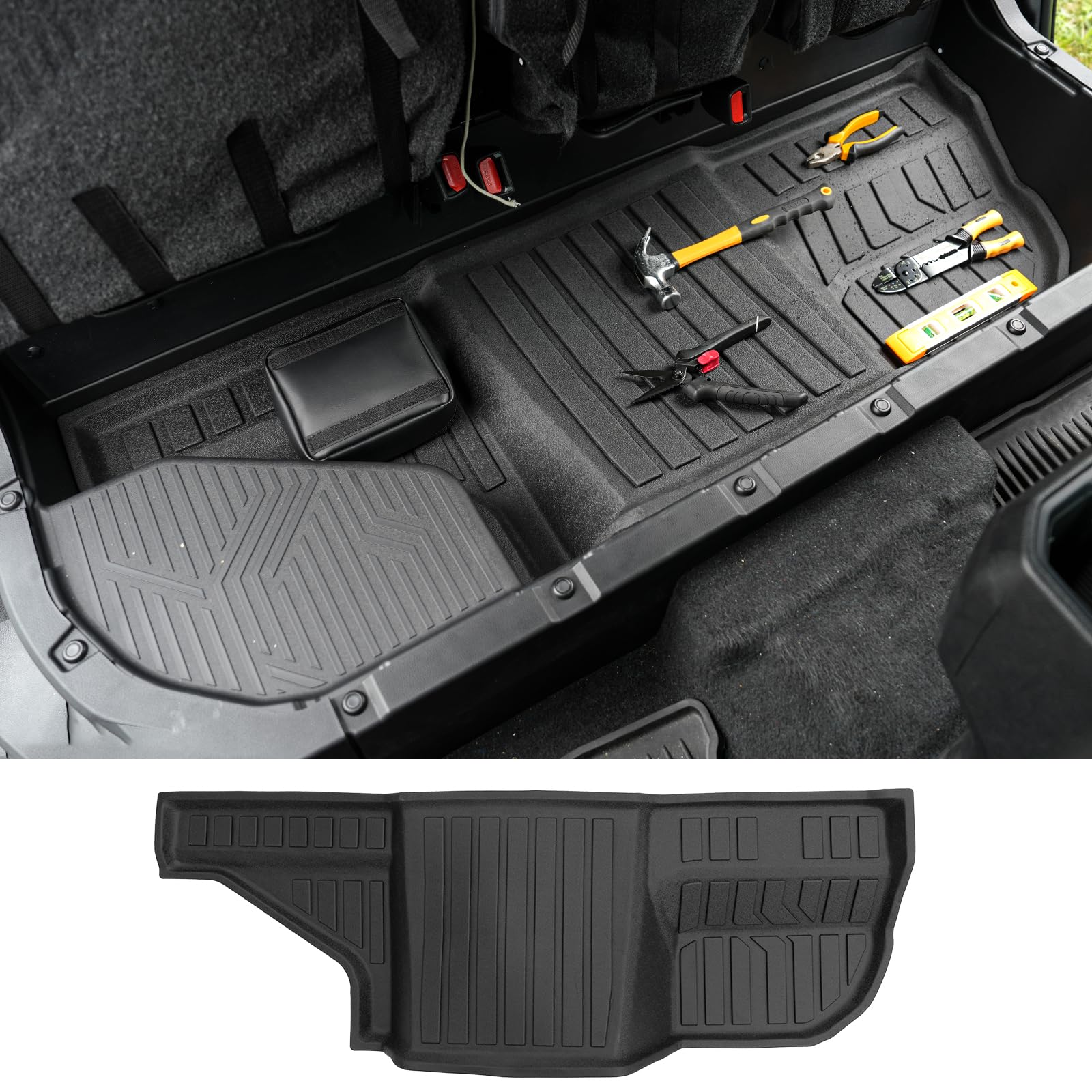 Dattumar Second Row Under Seat Storage Mats Compatible With 2024 2025 Toyota Tacoma Under Seat Organizer Mats For 2024 Tacoma Ac