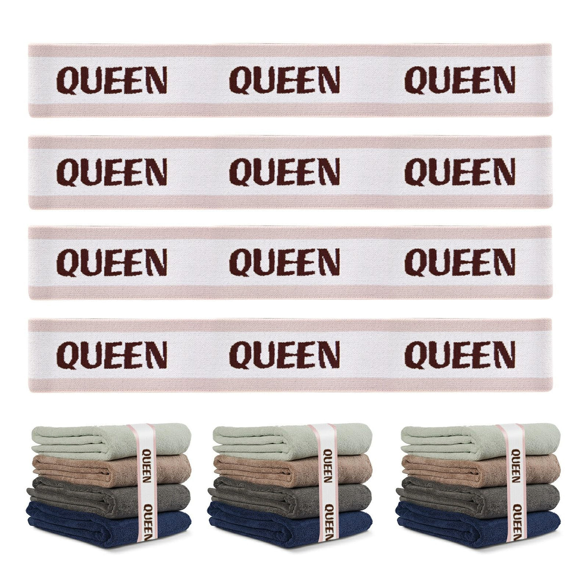 Ychelhr 4Pack Bed Sheet Organizer Bands, Sheet Set Bands Closet Organization Sheet Straps Elastic Bed Sheet Storage Sheet Keeper