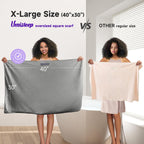 Umisleep Extra Large Microfiber Hair Towel For Women Curly, Long, Thick Hair, 2 Pack Ultra Absorbent Hair Drying Towel Wrap, Sup