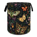 MIEPOS Mystical Butterfly and Moth Laundry Basket,Dirty Clothes Hamper,Colorful Floral and Insect Storage Bin Gifts,Waterproof O