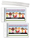 Tlc Safety By Design My Child Has Severe Allergies Set Of 2 Medical Alert In Case Of Emergency Identification Cards With Sealabl