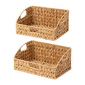 GRANNY SAYS Wicker Storage Basket, Trapezoid Woven Baskets for Storage