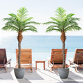 Keeplush 7ft Tall Artificial Phoenix Palm Tree for Outdoor Indoor Decor, Large Faux Coconut Silk Palm Tree Tropical Fake Tree Pe