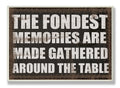 Stupell Home D  cor The Fondest Memories Kitchen Wall Plaque, 10 x 0.5 x 15, Proudly Made in USA
