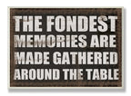 Stupell Home D  cor The Fondest Memories Kitchen Wall Plaque, 10 x 0.5 x 15, Proudly Made in USA