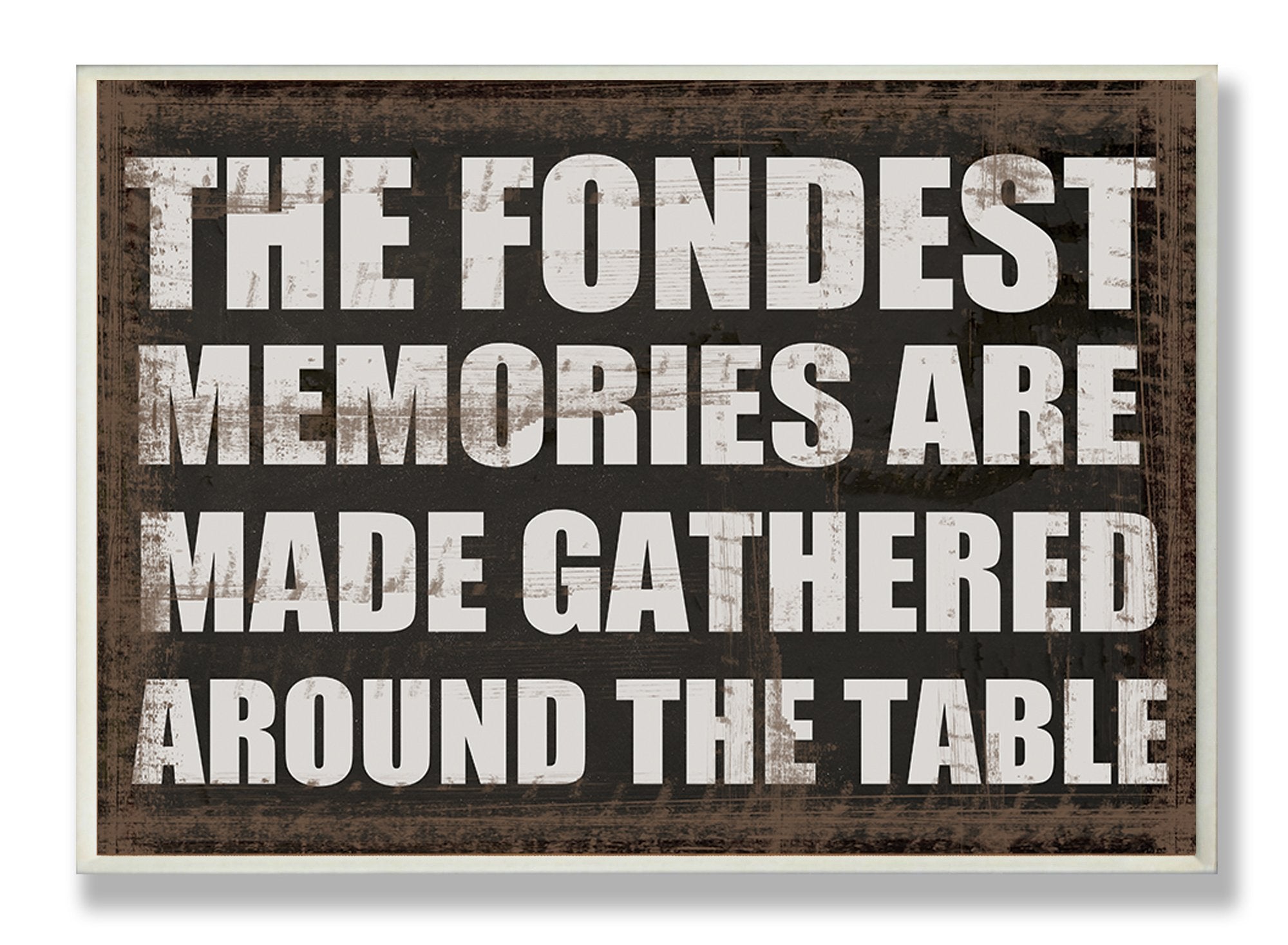 Stupell Home D  cor The Fondest Memories Kitchen Wall Plaque, 10 x 0.5 x 15, Proudly Made in USA
