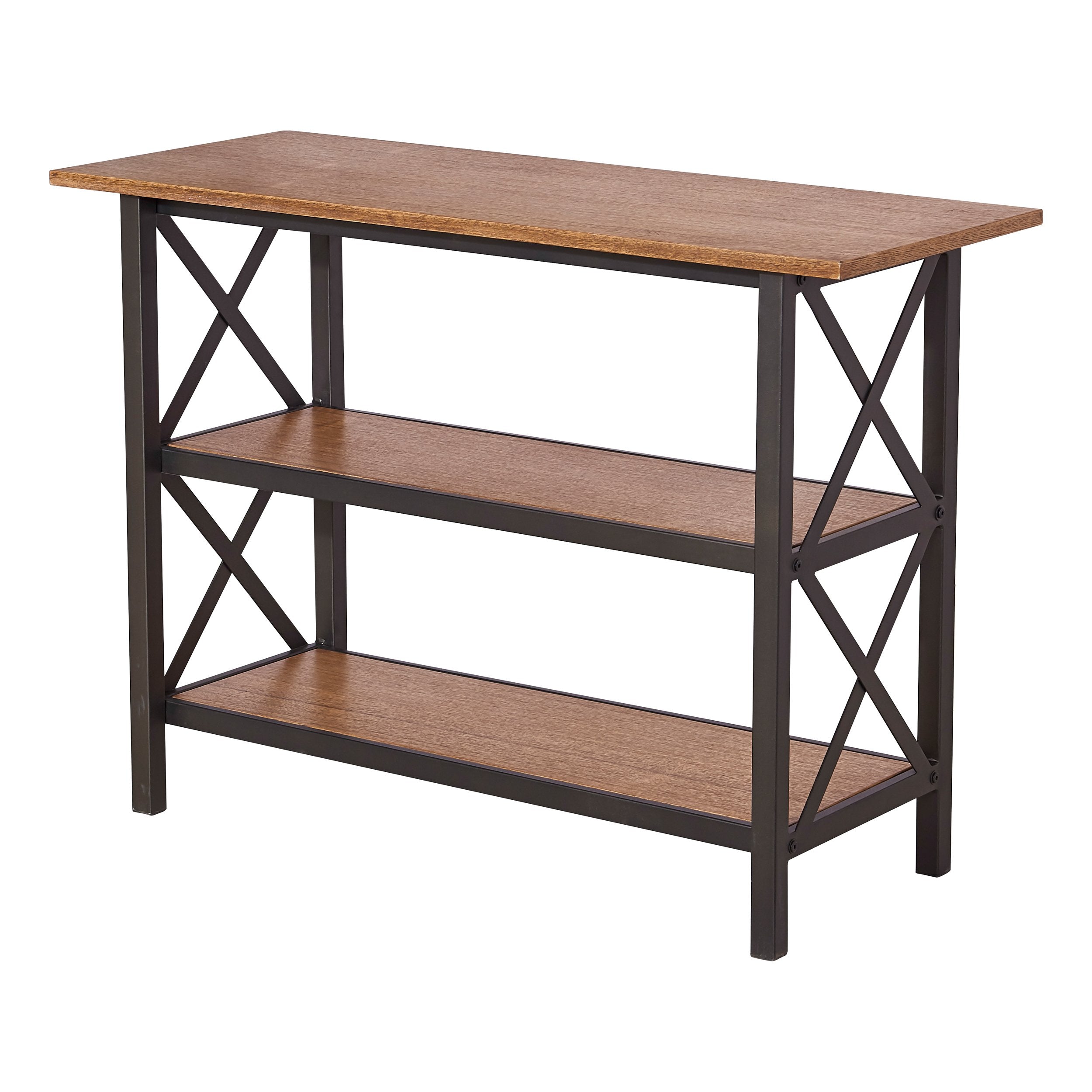 International Caravan Hamburg Contemporary 3-Tier Console Table