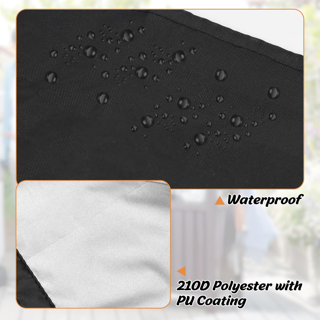 Patio Cooler Cart Cover, Fits For Most 80-100 Quart Rolling Cooler Cart, Waterproof Patio Ice Chest Protective Covers For Outdoo