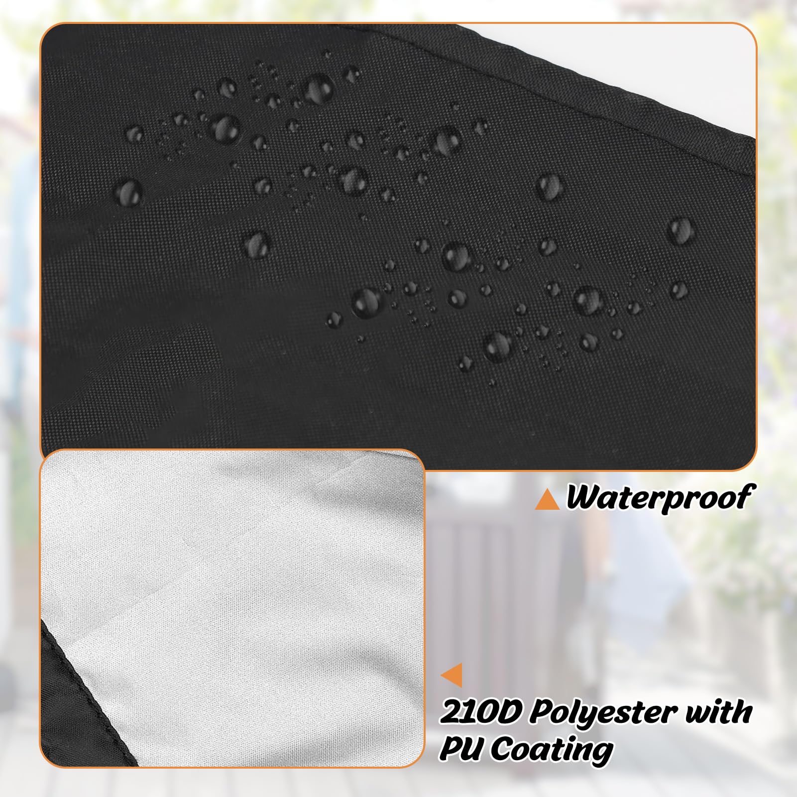 Patio Cooler Cart Cover, Fits For Most 80-100 Quart Rolling Cooler Cart, Waterproof Patio Ice Chest Protective Covers For Outdoo