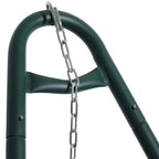 Sunnydaze 550-Pound Capacity Universal Multi-Use Heavy-Duty Steel Hammock Stand - 2-Person - Fits Hammocks 9 To 14 Feet Long - Green