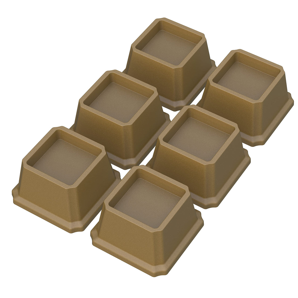Google Bed Risers Whynonap Bed Risers 2 Inch Heavy Duty Bed Elevators, Set Of 6 Lifts Up ...