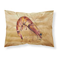 'Caroline'S Treasures 8161Pillowcase Shrimp Moisture Wicking Fabric Standard Pillowcase, Large, Multicolor'