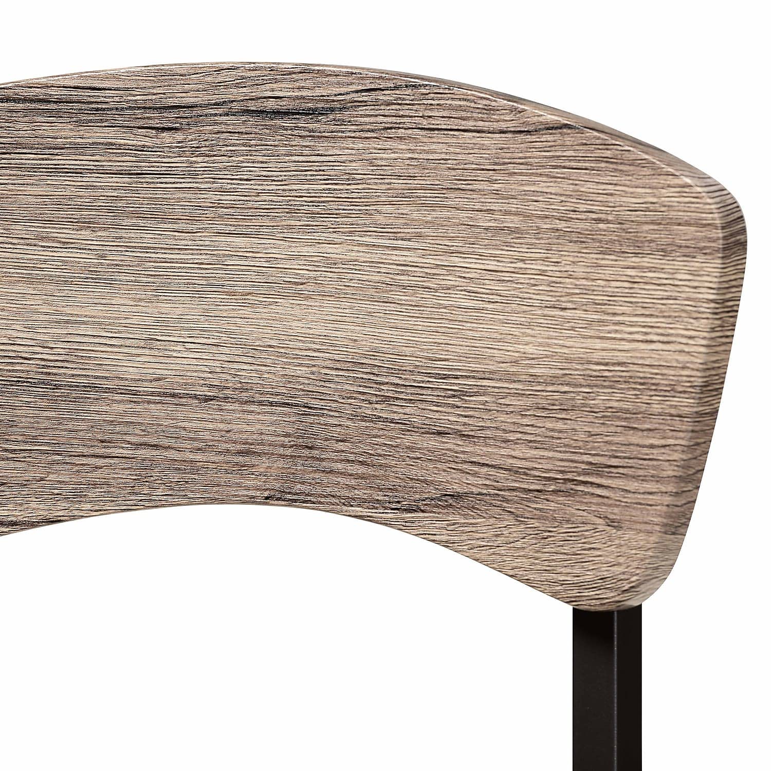 Baxton Studio Marcus Oak Brown Finished Wood and Black Dining Chair (Set of 4)