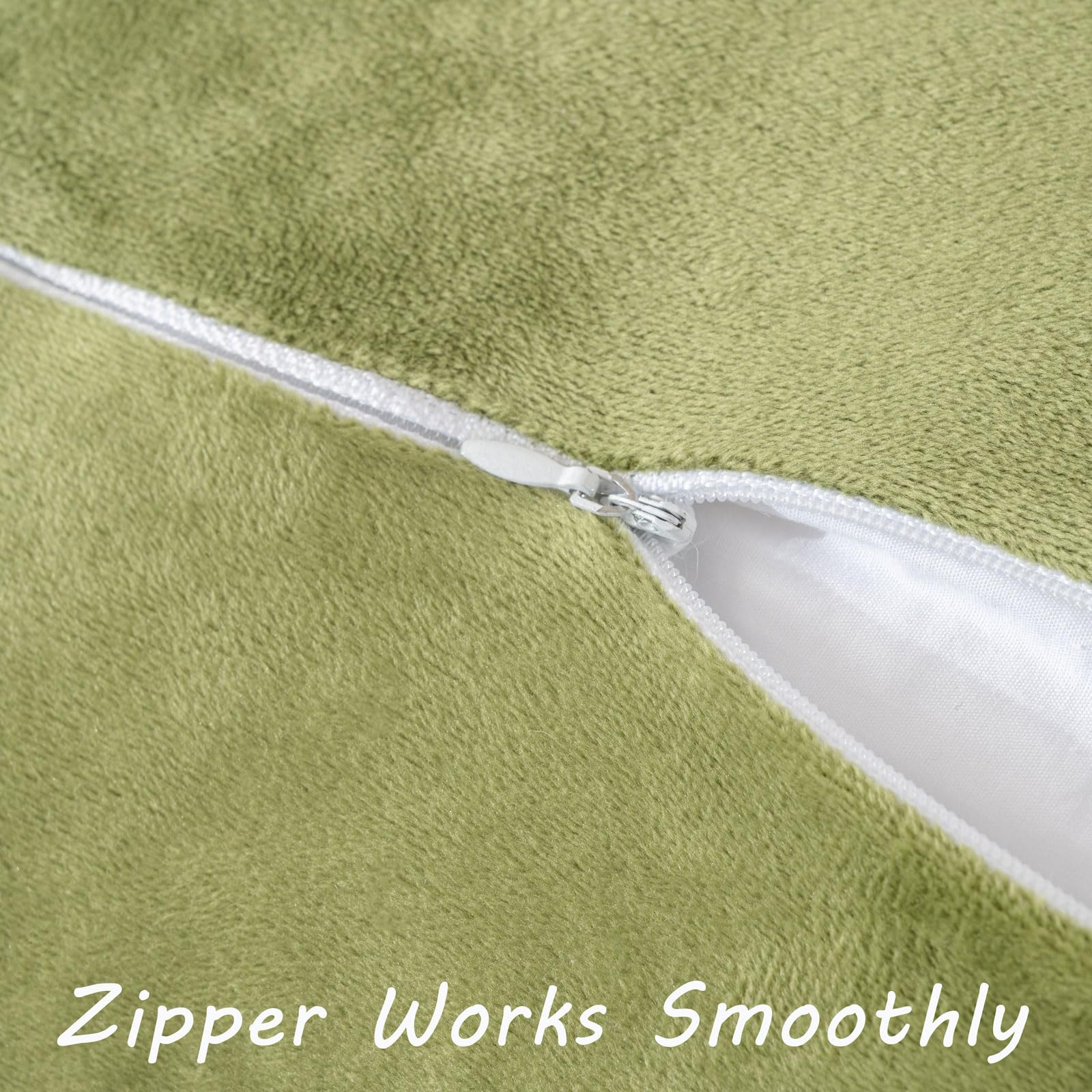 Futei Sage Green Boho Throw Pillow Covers With Tassels 18X18 Inch Set Of 2,Soft Velvet Decorative Cushion Case,Home Decor For Co