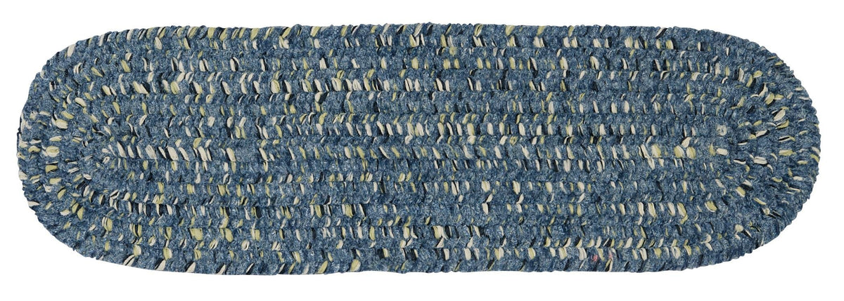 West Bay Stair Tread, Blue Tweed, Set Of 13