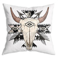 Zngfon Boho Cow Aztec Western Bull Skull Throw Pillow Covers 18X18,Boho Cow Aztec Western Decor