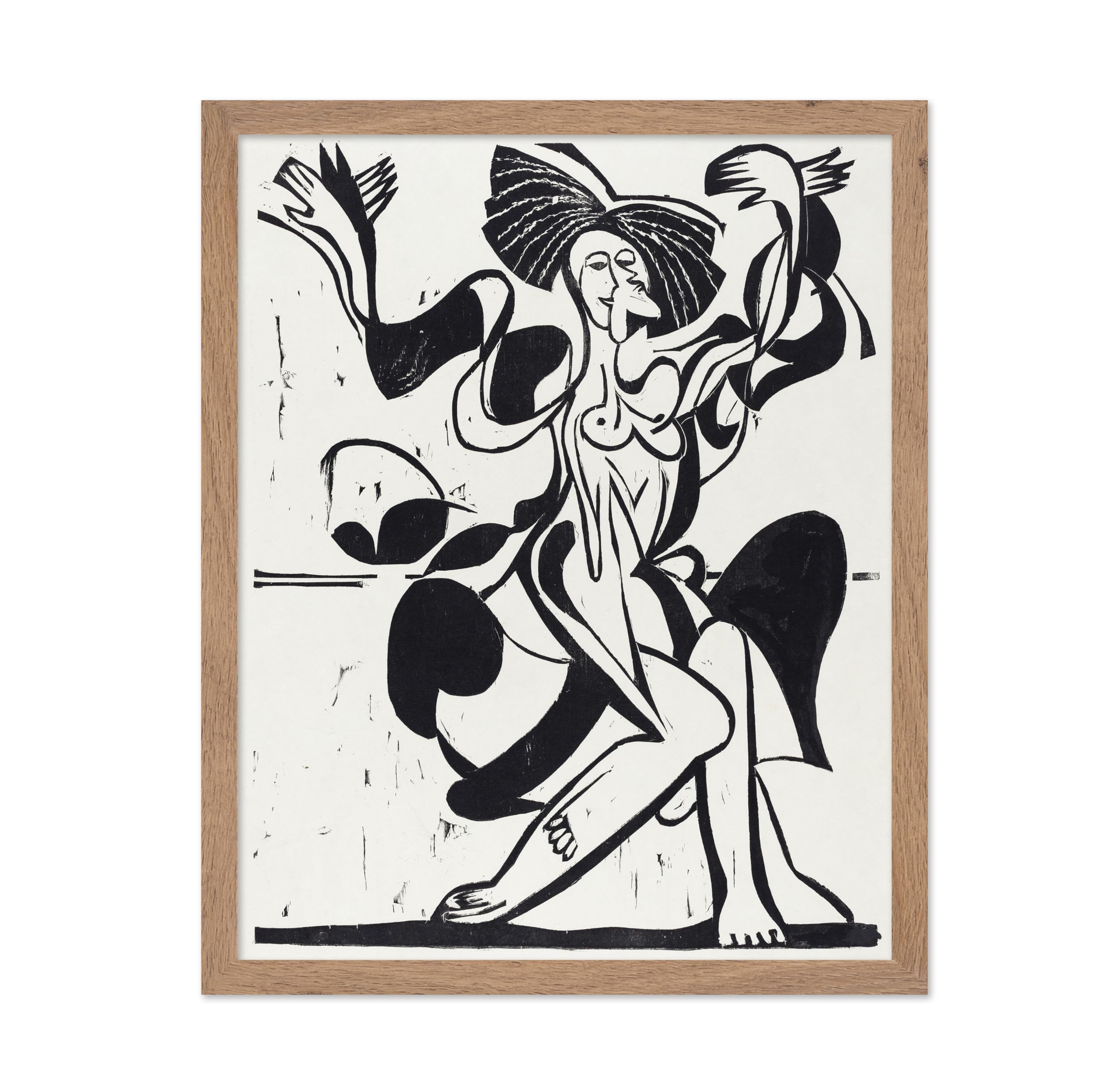 Poster Master Vintage Kirchner Poster - Retro Mary Wigmans Dance Painting Print - Dancing Mary Wigman Art - Gift for Her, Women