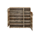 Acme Howia 3-Door Wooden Cabinet With 2 Compartments In Rustic Gray Oak