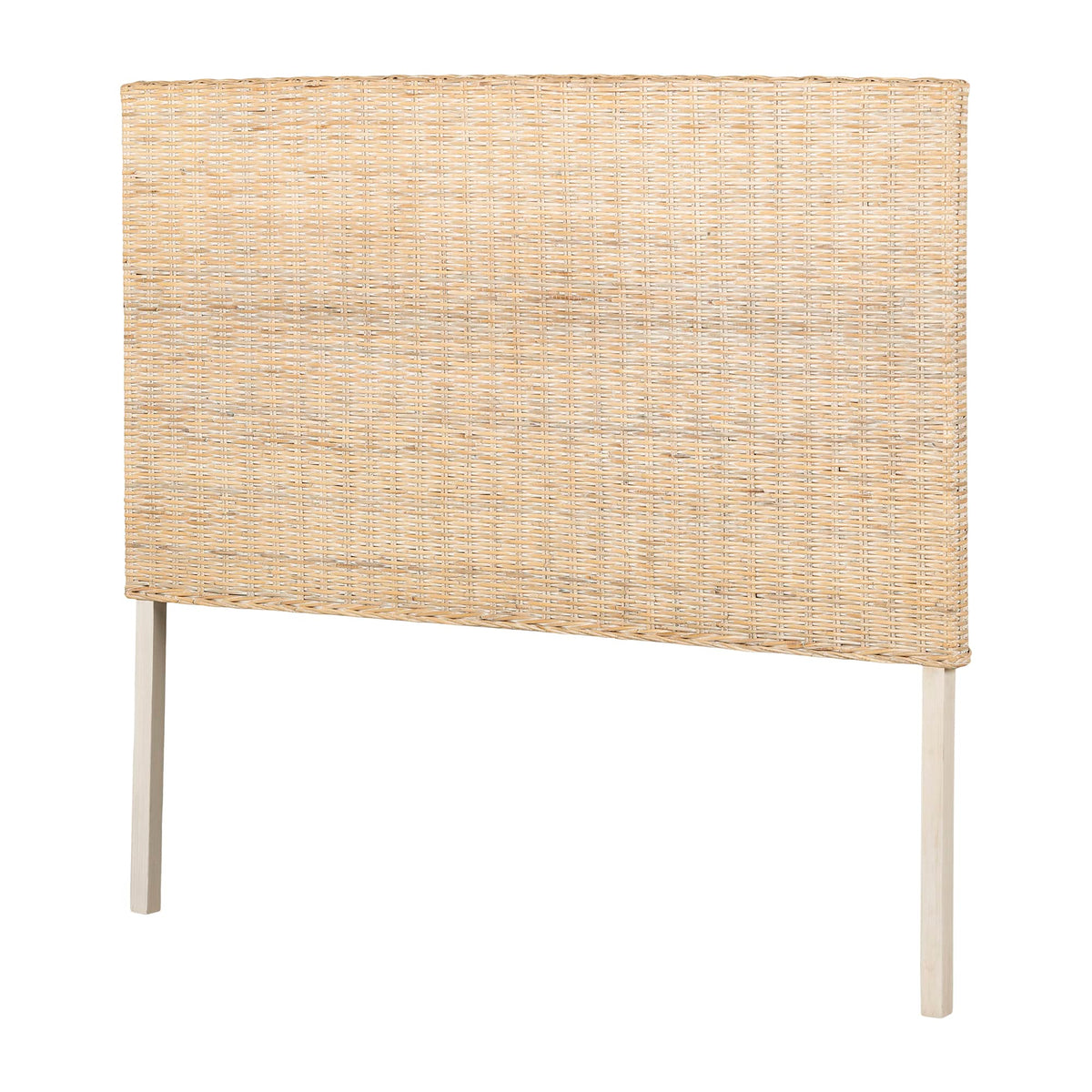 South Shore Prairie Headboard, Queen, White Washed Rattan