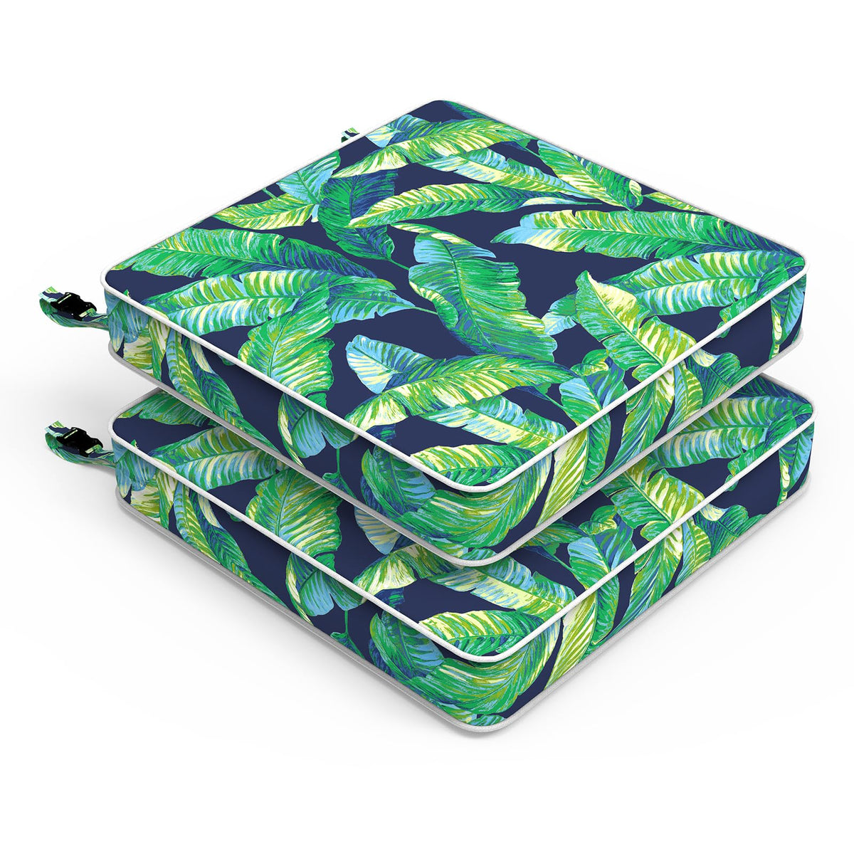 Lvtxiii Patio Chair Cushions 22'X22'X3', Water-Repellent Outdoor Seat Cushions For Patio Furniture, Square Chair Pads With Ti