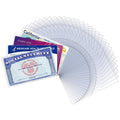 Liemand 32Pack Social Security Card Protector Sleeves/New Medicare Card Protector Sleeve/Credit Card Holder,31 Mil Soft Clear Ca