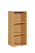 Hodedah Import 3 Shelf Bookcase, Beech