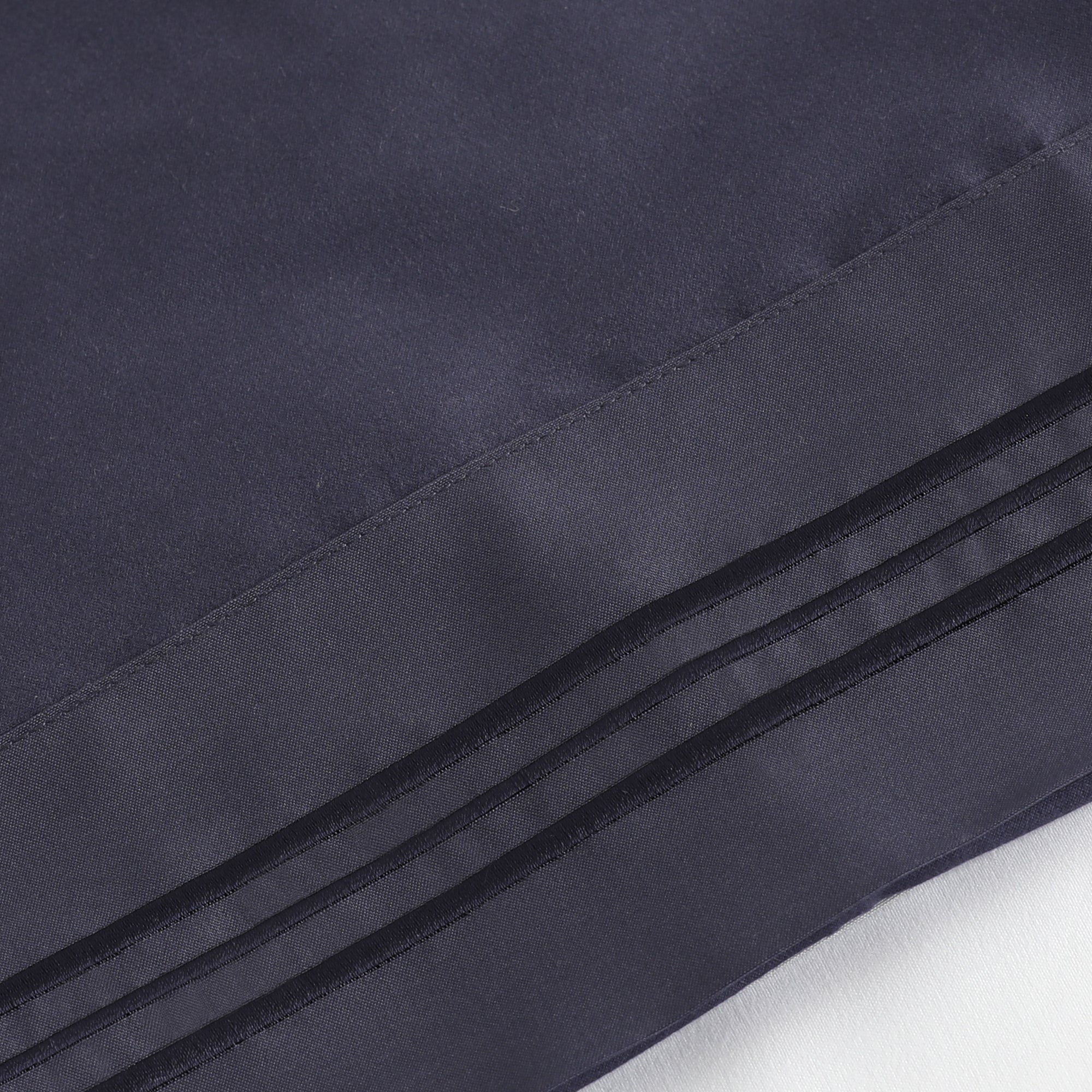 Furinno Angeland Vienne 3-Piece (3) Microfiber Bed Sheet And Pillowcase Set, Twin X-Large, Navy Blue