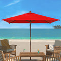 Safavieh PAT8409D Outdoor Collection PAT8409 Umbrella, Red