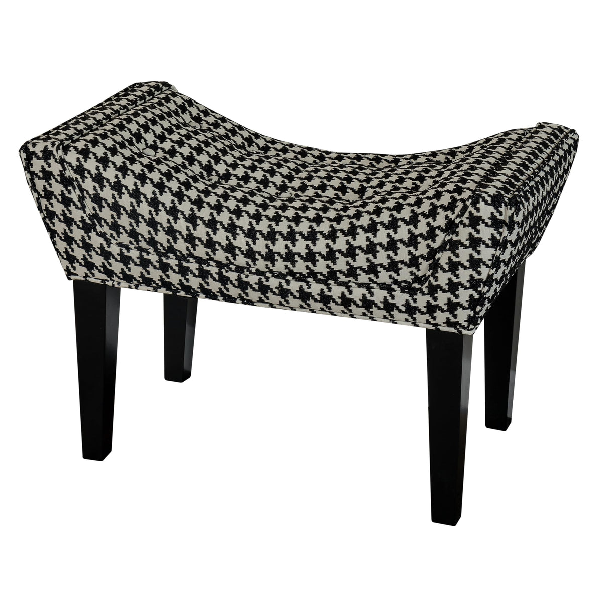 Leffler Home Maddie Bench, Black and Ivory